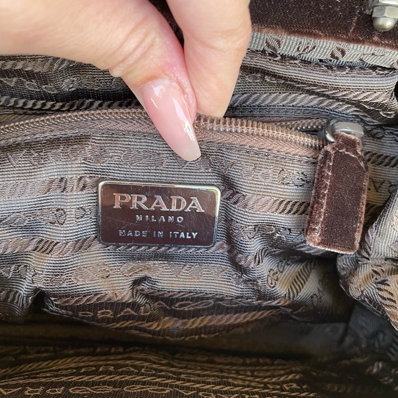 Vintage 2000’s Prada Velvet Bag - Picture 10 of 11